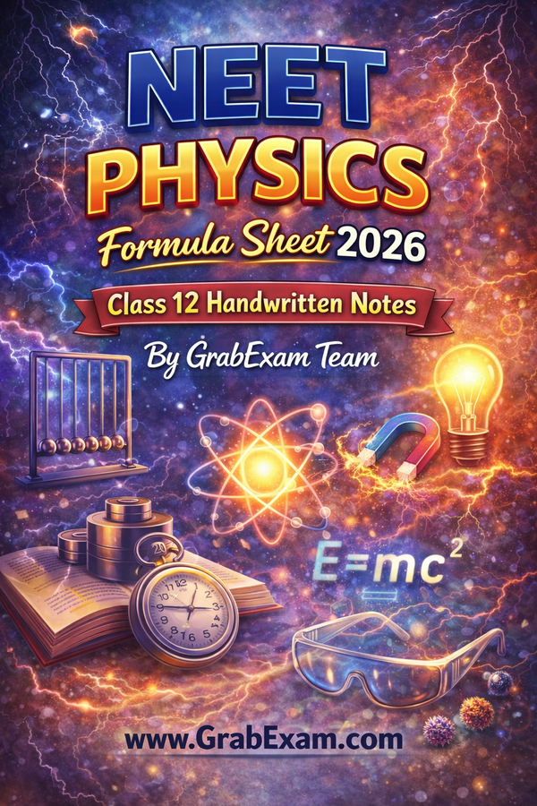 NEET Physics Formula Sheet 2026 [Pdf]